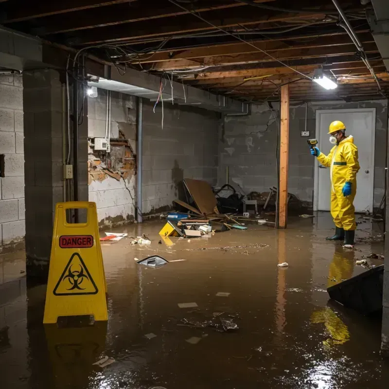 Flooded Basement Electrical Hazard in Timmonsville, SC Property